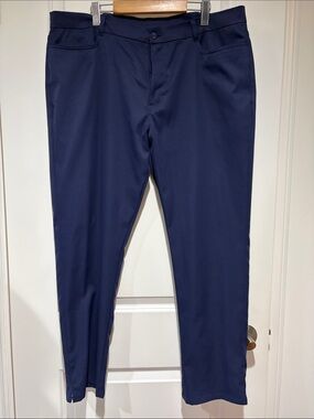 Men's Navy Dress Pants - Classic Straight Fit
